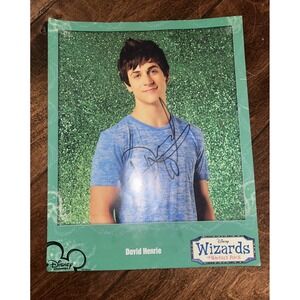Wizards of Waverly Place David Henrie signed 8x10 photo & Selena‎ Gomez & Jake T